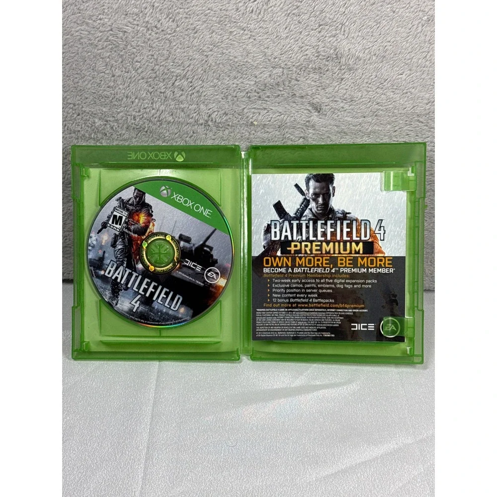 EA Battlefield 4 Xbox One Game Green FPS Action Shooter Video Game